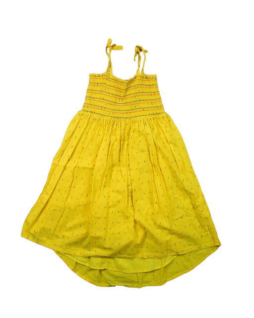 A Yellow Sleeveless Dresses from Catimini in size 5T for girl. (Front View)
