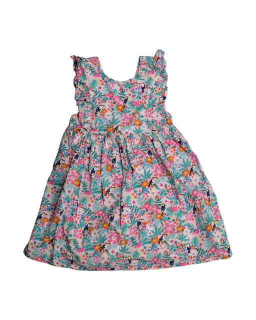 A Pink Short Sleeve Dresses from Jojo Maman Bébé in size 4T for girl. (Front View)