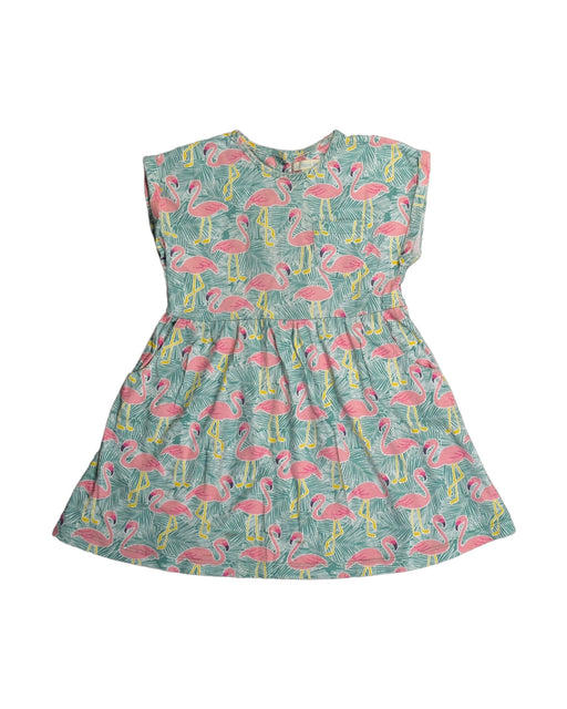 A Green Sleeveless Dresses from Jojo Maman Bébé in size 4T for girl. (Front View)