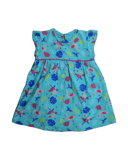 A Blue Sleeveless Dresses from Piccalilly in size 18-24M for girl. (Front View)