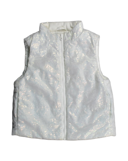 A White Outerwear Vests from Balabala in size 5T for girl. (Front View)