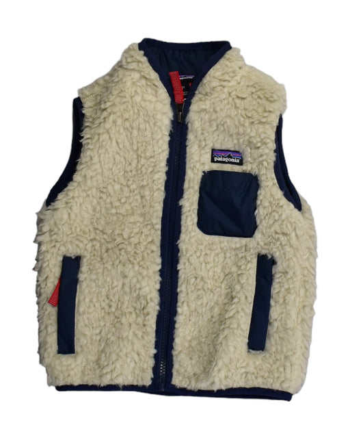 A Beige Outerwear Vests from Patagonia in size 18-24M for boy. (Front View)