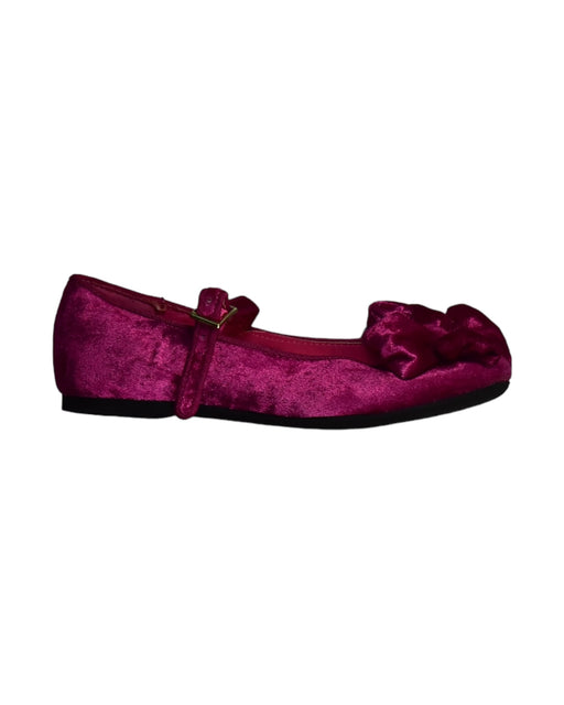 A Pink Flats from Monsoon in size 6T for girl. (Front View)