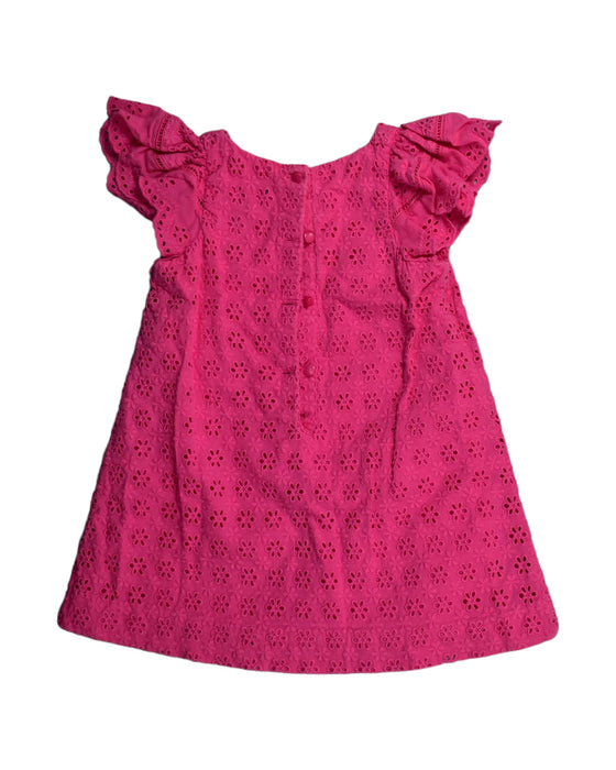 A Pink Short Sleeve Dresses from Polo Ralph Lauren in size 2T for girl. (Back View)