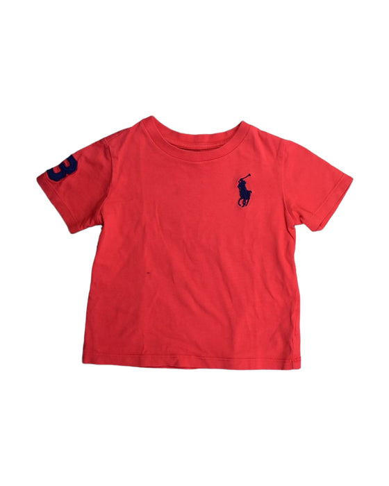 A Red T Shirts from Ralph Lauren in size 12-18M for boy. (Front View)