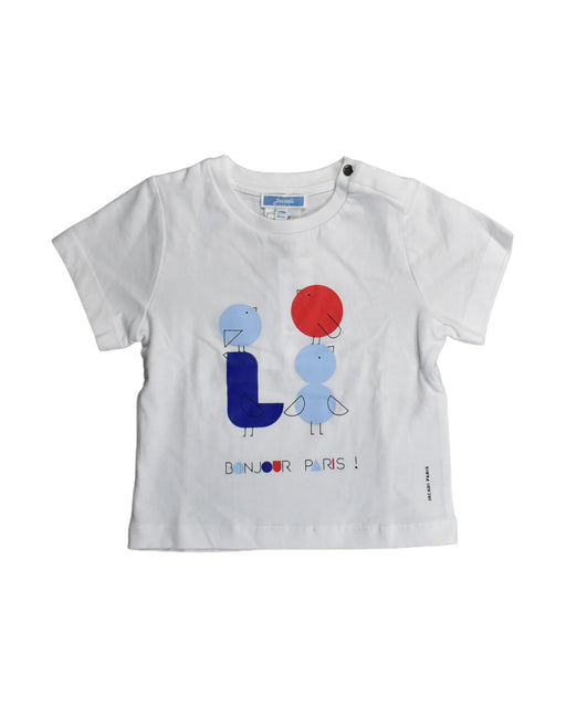A White Short Sleeve Tops from Jacadi in size 18-24M for neutral. (Front View)