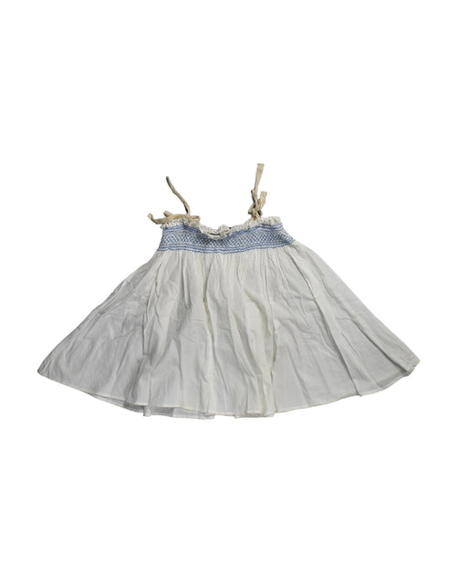 A White Sleeveless Dresses from Caramel Baby & Child in size 3T for girl. (Front View)