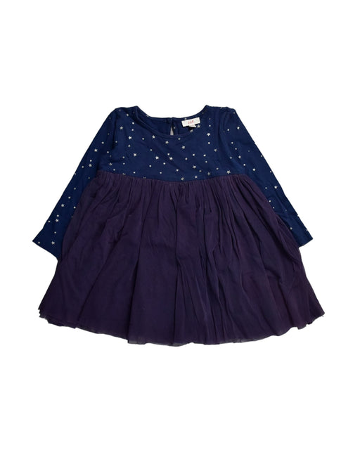 A Blue Long Sleeve Dresses from Zef in size 2T for girl. (Front View)