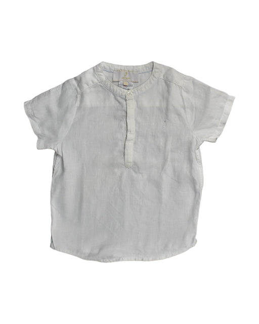 A White Short Sleeve Tops from Jacadi in size 4T for boy. (Front View)