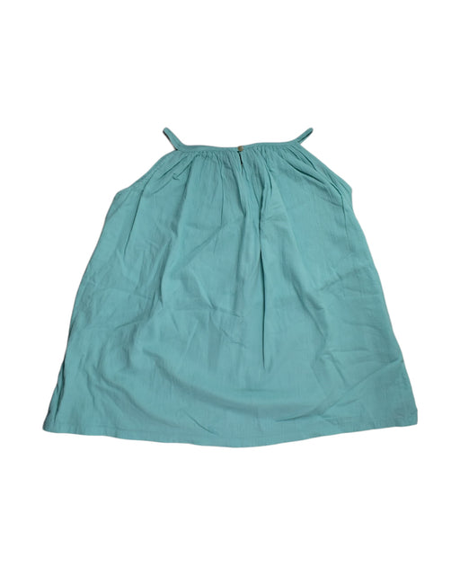 A Teal Sleeveless Dresses from Bonton in size 4T for girl. (Front View)