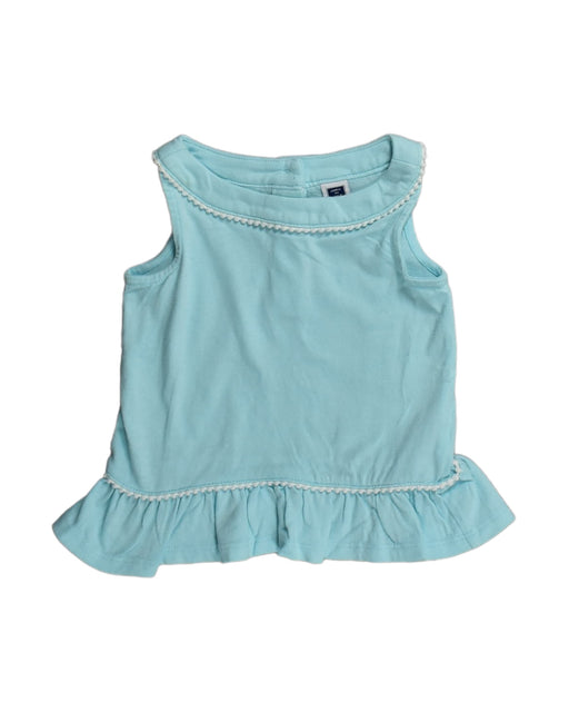 A Blue Sleeveless Tops from Janie & Jack in size 18-24M for girl. (Front View)