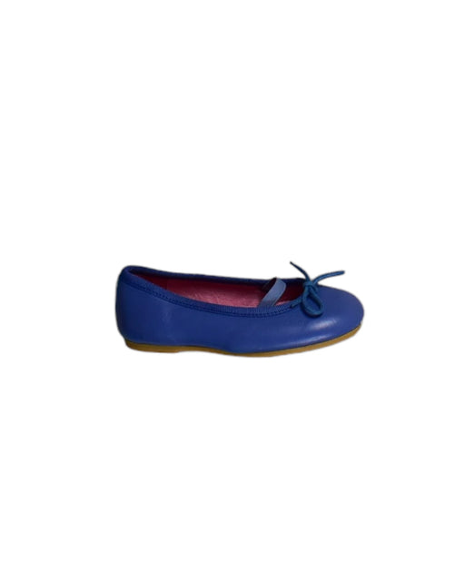 A Blue Flats from Jacadi in size 5T for girl. (Front View)