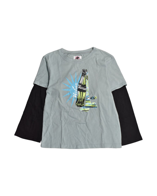 A Grey Long Sleeve Tops from Roses & Rhinos in size 8Y for boy. (Front View)