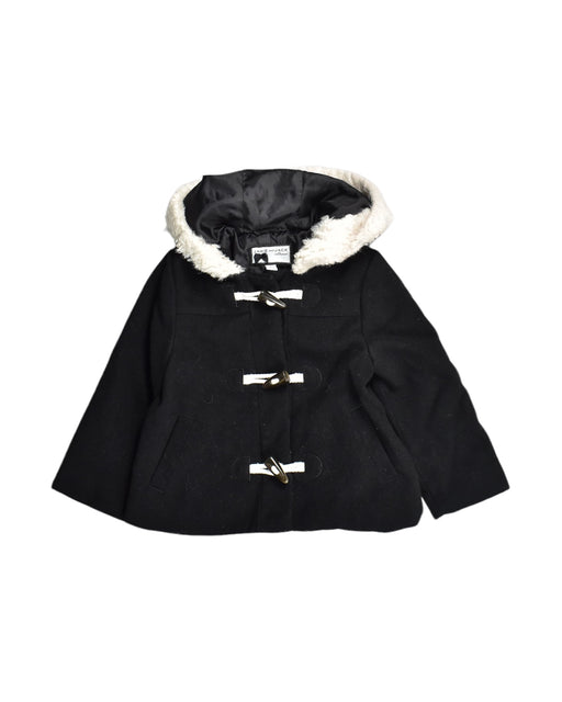 A Black Coats from Janie & Jack in size 2T for girl. (Front View)