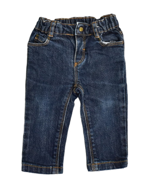 A Blue Jeans from Petit Bateau in size 3-6M for girl. (Front View)