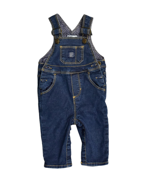 A Blue Long Overalls from Cyrillus in size 3-6M for boy. (Front View)