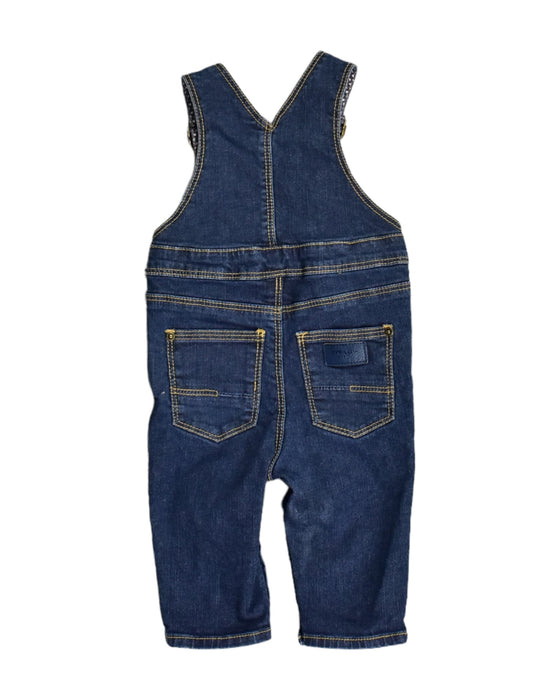 A Blue Long Overalls from Cyrillus in size 3-6M for boy. (Back View)