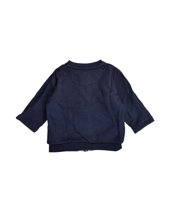 A Blue Lightweight Jackets from Petit Bateau in size 3-6M for boy. (Back View)