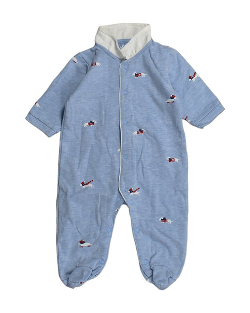 A Blue Jumpsuits from Buissonnière in size 3-6M for boy. (Front View)