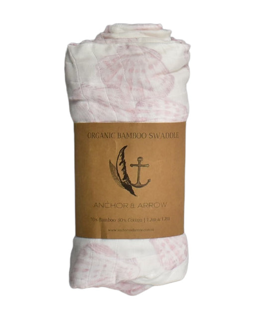 A Pink Swaddles from Anchor and Arrow in size O/S for neutral. (Front View)