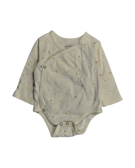 A Beige Bodysuits from Pehr in size 6-12M for neutral. (Front View)