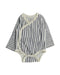 A Blue Bodysuits from Pehr in size 3-6M for boy. (Front View)