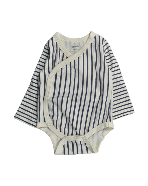 A Blue Bodysuits from Pehr in size 3-6M for boy. (Front View)