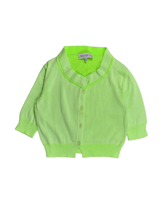 A Green Cardigans from Simonetta in size 8Y for girl. (Front View)