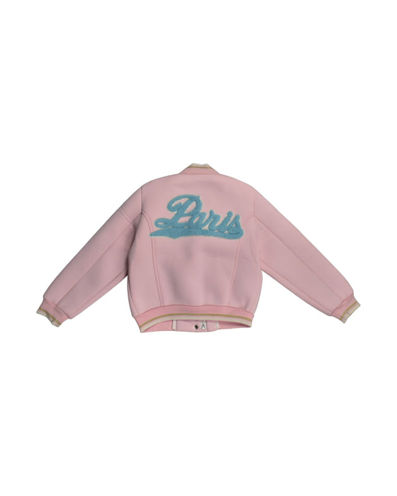 A Pink Lightweight Jackets from Bonpoint in size 8Y for girl. (Back View)