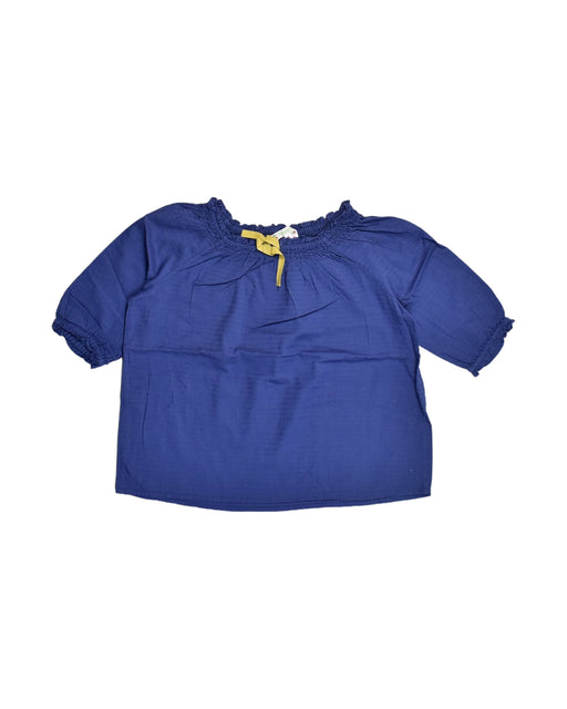 A Blue Short Sleeve Tops from Bonpoint in size 6T for girl. (Front View)