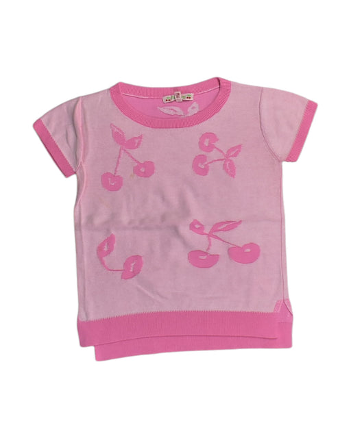 A Pink Short Sleeve Tops from Bonpoint in size 8Y for girl. (Front View)