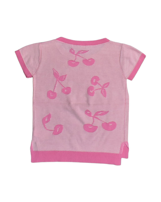 A Pink Short Sleeve Tops from Bonpoint in size 8Y for girl. (Back View)