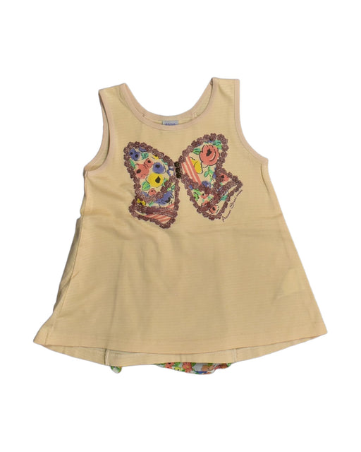 A Yellow Sleeveless Tops from Anna Sui in size 6T for girl. (Front View)