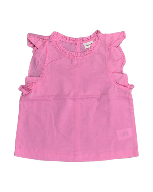 A Pink Sleeveless Tops from Seed in size 7Y for girl. (Front View)