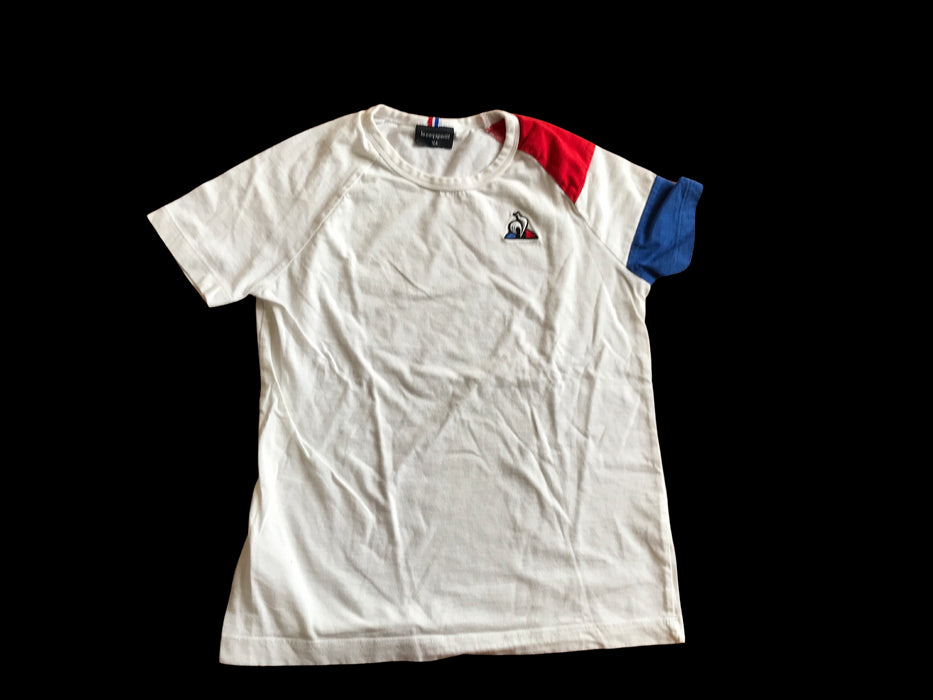 A White Short Sleeve T Shirts from Le Coq Sportif in size 10Y for boy. (Back View)