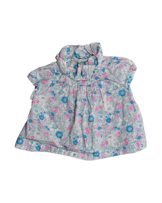 A Pink Sleeveless Tops from Jacadi in size 6-12M for girl. (Front View)