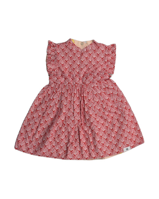 A Red Sleeveless Dresses from Maison Q in size 2T for girl. (Front View)