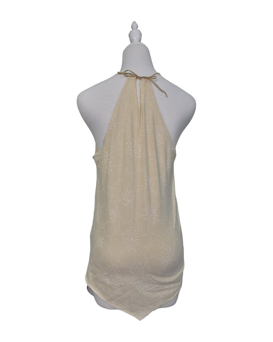 A Yellow Sleeveless Tops from Mothers en Vogue in size M for maternity. (Back View)