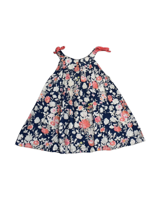 A Blue Sleeveless Dresses from Comme Maman Collection in size 2T for girl. (Front View)