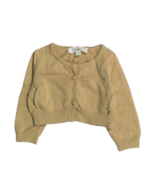 A Gold Cardigans from Chateau de Sable in size 6-12M for girl. (Front View)