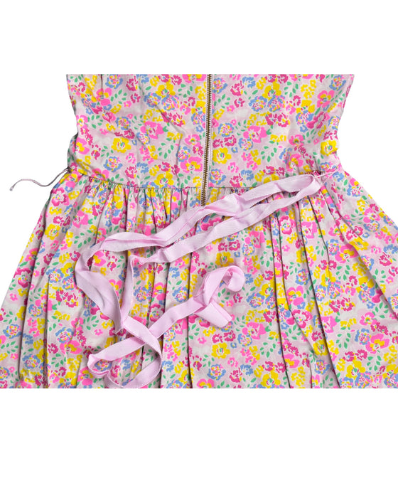 A Pink Sleeveless Dresses from Crewcuts in size 7Y for girl. (Back View)