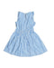 A Blue Sleeveless Dresses from Crewcuts in size 7Y for girl. (Back View)