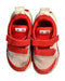 A Red Sneakers from Adidas in size 3T for boy. (Back View)