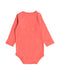 A Orange Bodysuits from Seed in size 0-3M for girl. (Back View)