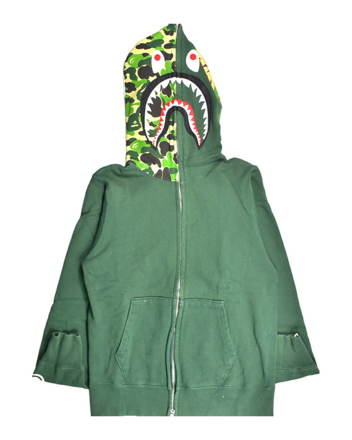 A Green Sweatshirts from Bape by A Bathing Ape in size 12Y for boy. (Front View)
