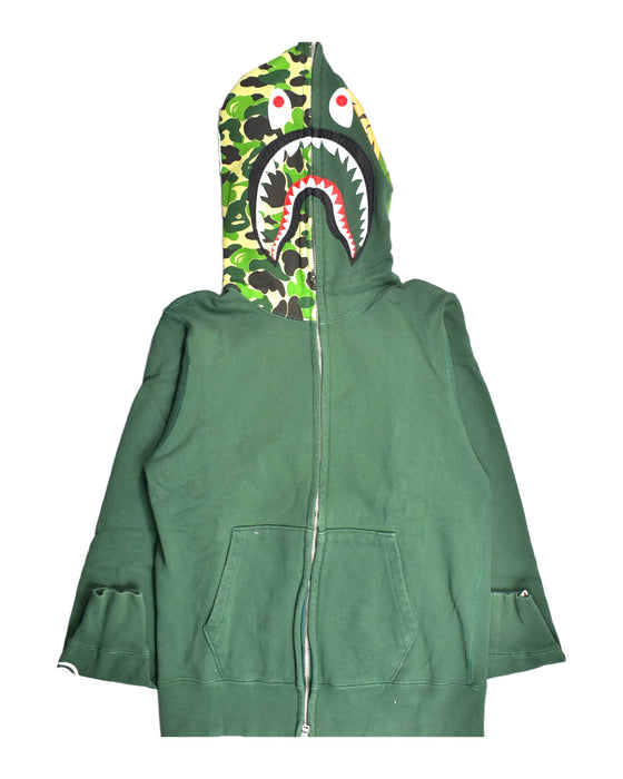 A Green Sweatshirts from Bape by A Bathing Ape in size 12Y for boy. (Front View)