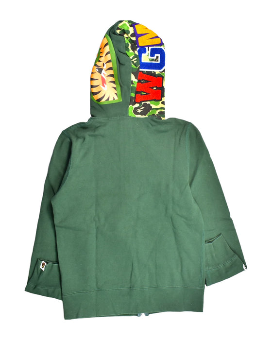 A Green Sweatshirts from Bape by A Bathing Ape in size 12Y for boy. (Back View)