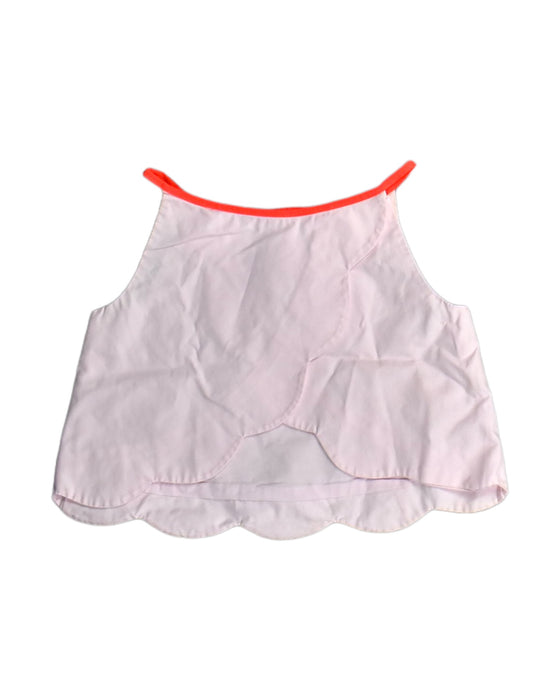 A Pink Sleeveless Tops from Jacadi in size 5T for girl. (Back View)
