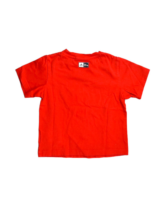 A Red T Shirts from Adidas in size 4T for boy. (Back View)