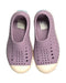 A Purple Slip Ons from Native Shoes in size 3T for girl. (Back View)
